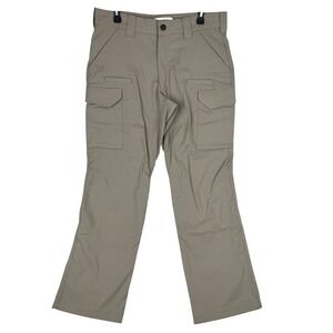 First Tactical Cargo Pants Mens 34x30 Tan Khaki Ripstop Tactical Trousers